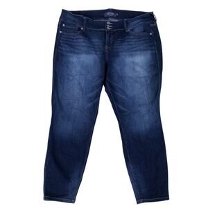 Crop Jegging Torrid Plus Size 22 Dark Stretch Premium Denim Skinny Ankle Cropped